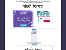 Tablet Screenshot of hindifonts.net